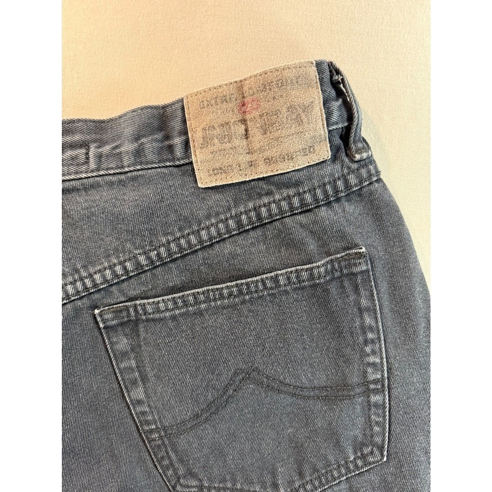 Vintage Unionbay Gray Denim Shorts Mens 36 Y2K Skater Loose Fit - Picture 4 of 7